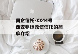 国企信托-XX44号西安非标政信信托的简单介绍