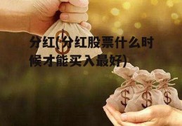 分红(分红股票什么时候才能买入最好)