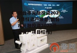 烟台市元融投资2022债权资产项目(烟台市元融投资2022债权资产项目招标)