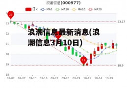 浪潮信息最新消息(浪潮信息3月10日)