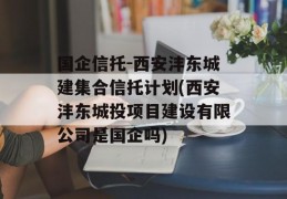 国企信托-西安沣东城建集合信托计划(西安沣东城投项目建设有限公司是国企吗)