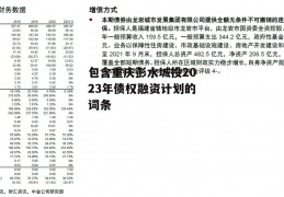 包含重庆彭水城投2023年债权融资计划的词条