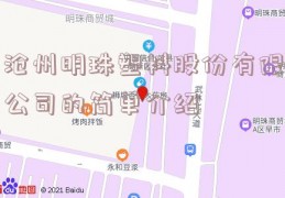 沧州明珠塑料股份有限公司的简单介绍