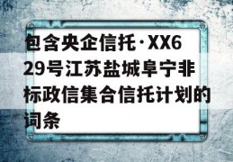 包含央企信托·XX629号江苏盐城阜宁非标政信集合信托计划的词条