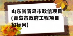 山东省青岛市政信项目(青岛市政府工程项目招标网)