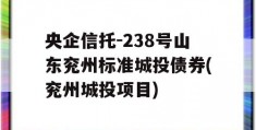 央企信托-238号山东兖州标准城投债券(兖州城投项目)