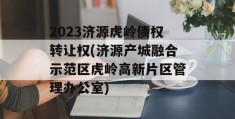 2023济源虎岭债权转让权(济源产城融合示范区虎岭高新片区管理办公室)