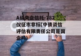 A级央企信托-782仪征市非标(中债资信评估有限责任公司是国企吗)