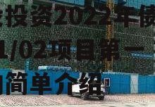 山东德州齐河城市经营建设投资2022年债权01/02项目第一期的简单介绍