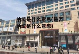 纳统是什么意思(是否纳统是什么意思)