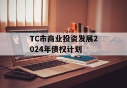 TC市商业投资发展2024年债权计划