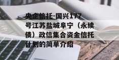 央企信托-国兴177号江苏盐城阜宁（永续债）政信集合资金信托计划的简单介绍