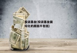 投资基金(投资基金国际化的原因不包括)