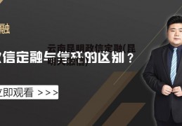 云南昆明政信定融(昆明天融信)