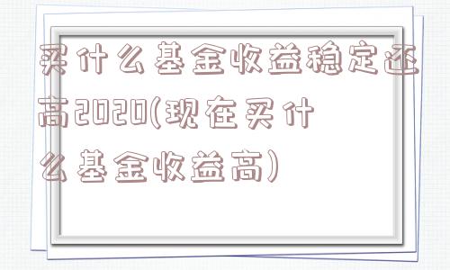 买什么基金收益稳定还高2020(现在买什么基金收益高)