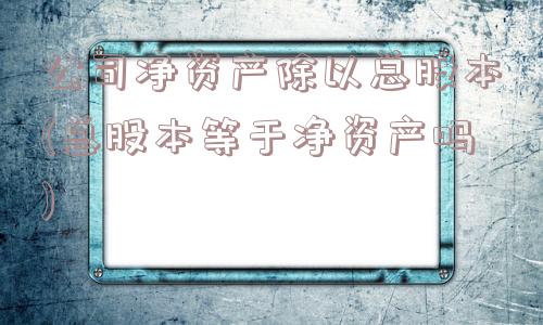 公司净资产除以总股本(总股本等于净资产吗)