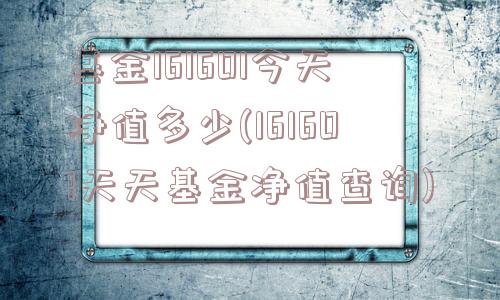 基金161601今天净值多少(161601天天基金净值查询)