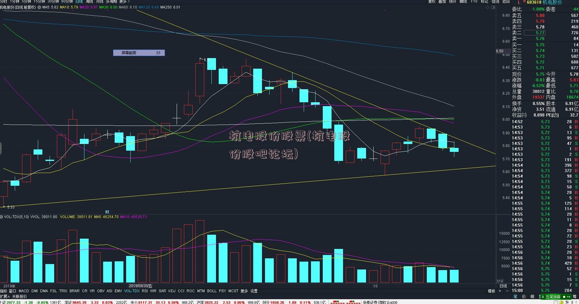 杭电股份股票(杭电股份股吧论坛)
