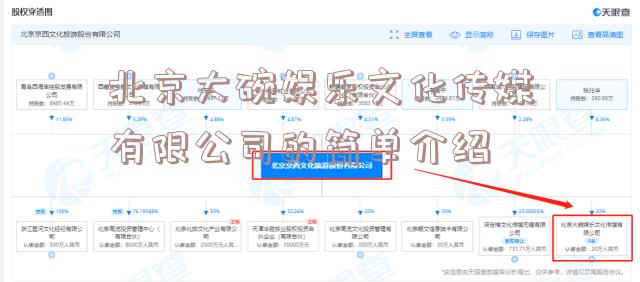 北京大碗娱乐文化传媒有限公司的简单介绍