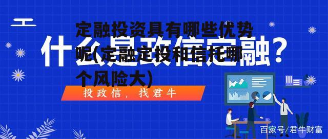 定融投资具有哪些优势呢(定融定投和信托哪个风险大)