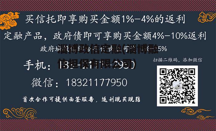 淄博政信定融(淄博融信担保有限公司)