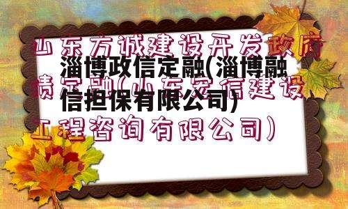 淄博政信定融(淄博融信担保有限公司)