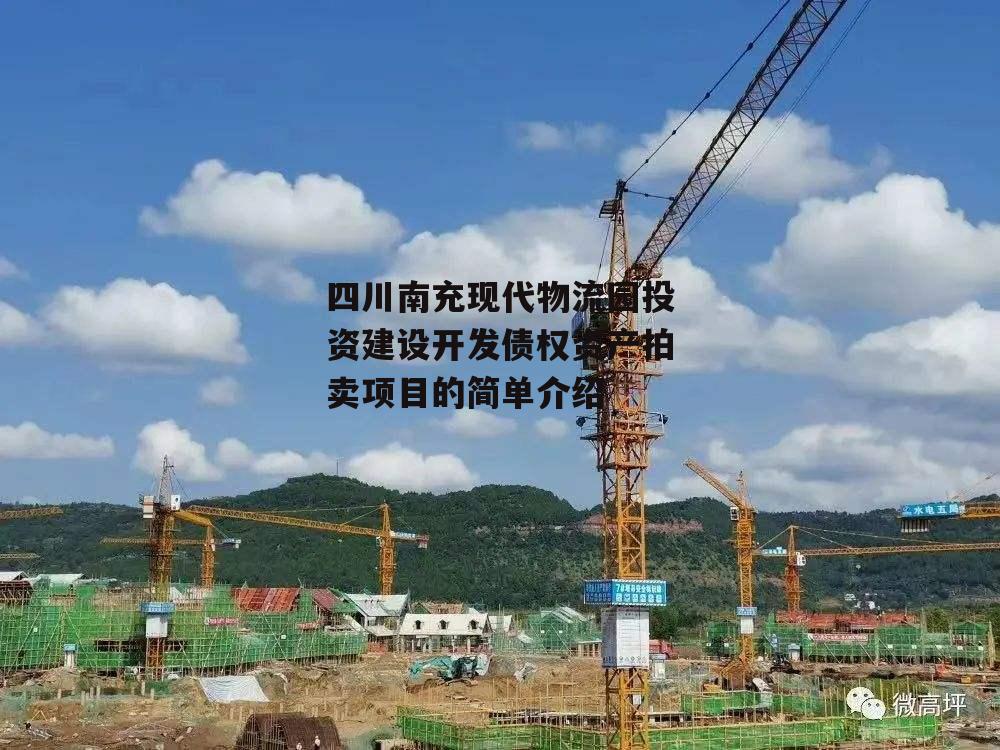 四川南充现代物流园投资建设开发债权资产拍卖项目的简单介绍