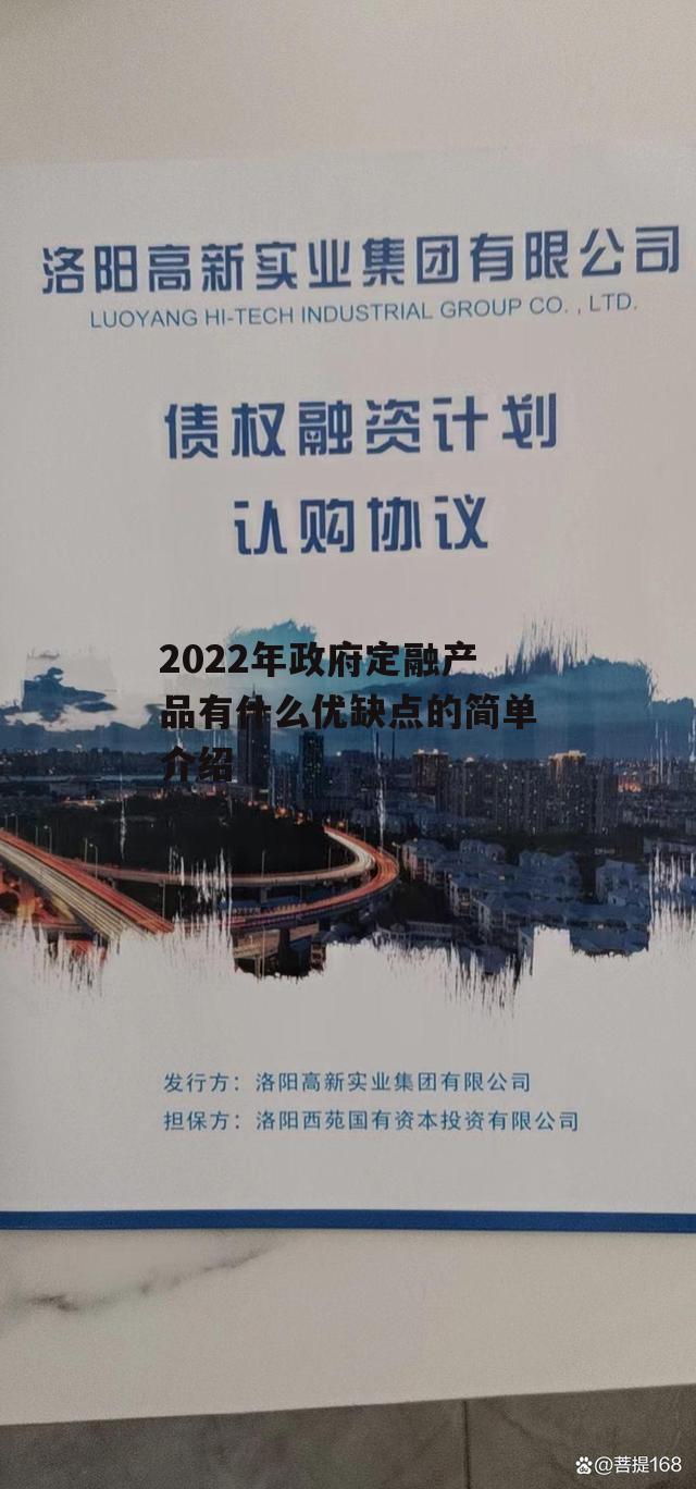 2022年政府定融产品有什么优缺点的简单介绍