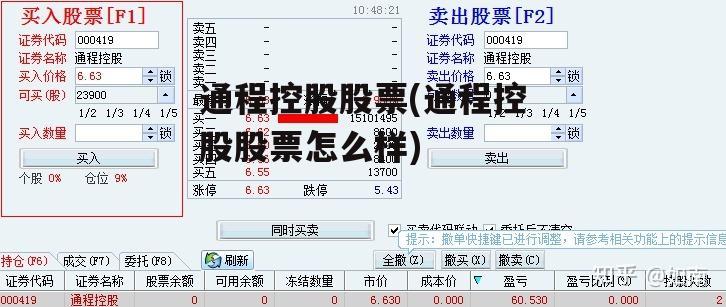 通程控股股票(通程控股股票怎么样)