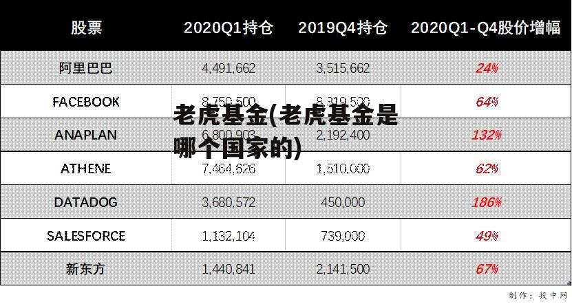 老虎基金(老虎基金是哪个国家的)