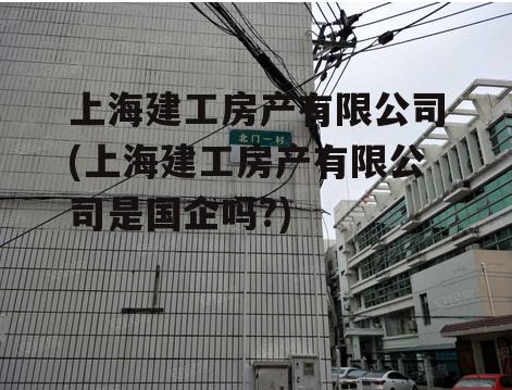 上海建工房产有限公司(上海建工房产有限公司是国企吗?)