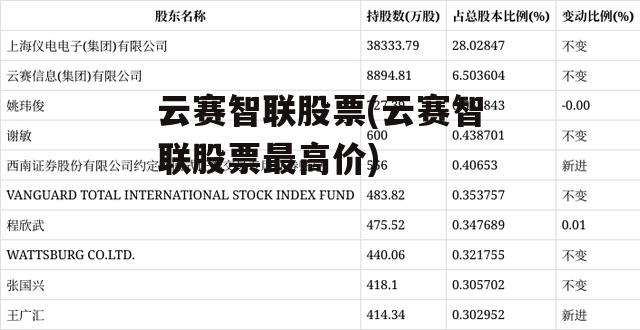 云赛智联股票(云赛智联股票最高价)