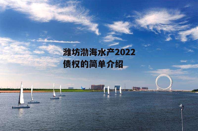 潍坊渤海水产2022债权的简单介绍