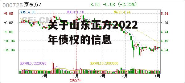 关于山东正方2022年债权的信息