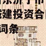 包含山东济宁市兖州区惠民城建投资合同存证1号的词条