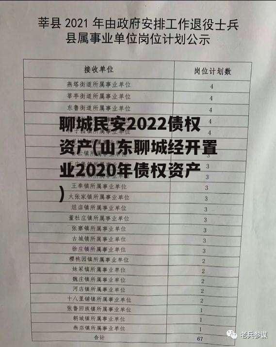 聊城民安2022债权资产(山东聊城经开置业2020年债权资产)