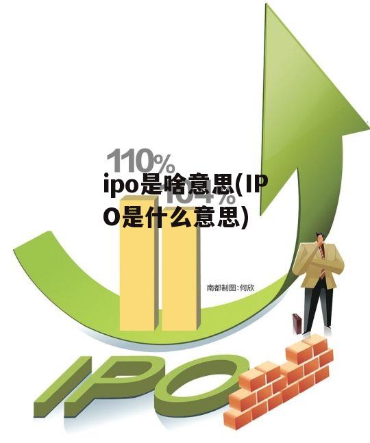 ipo是啥意思(IPO是什么意思)