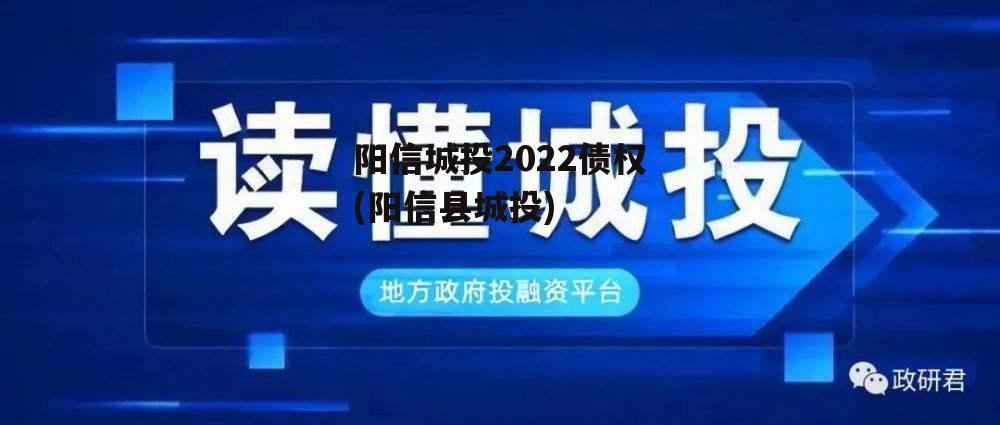 阳信城投2022债权(阳信县城投)