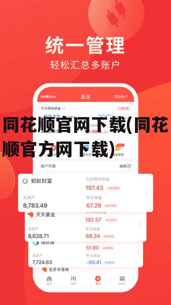 同花顺官网下载(同花顺官方网下载)