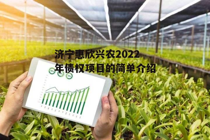 济宁惠欣兴农2022年债权项目的简单介绍