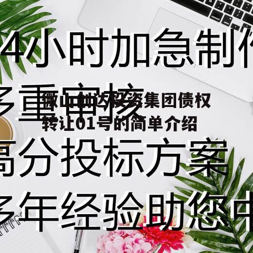 微山创达投资集团债权转让01号的简单介绍