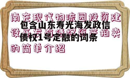 包含山东寿光海发政信债权1号定融的词条