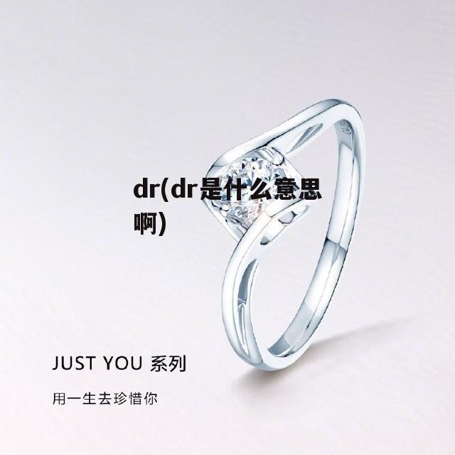 dr(dr是什么意思啊)