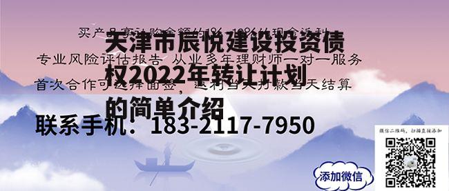 天津市辰悦建设投资债权2022年转让计划的简单介绍