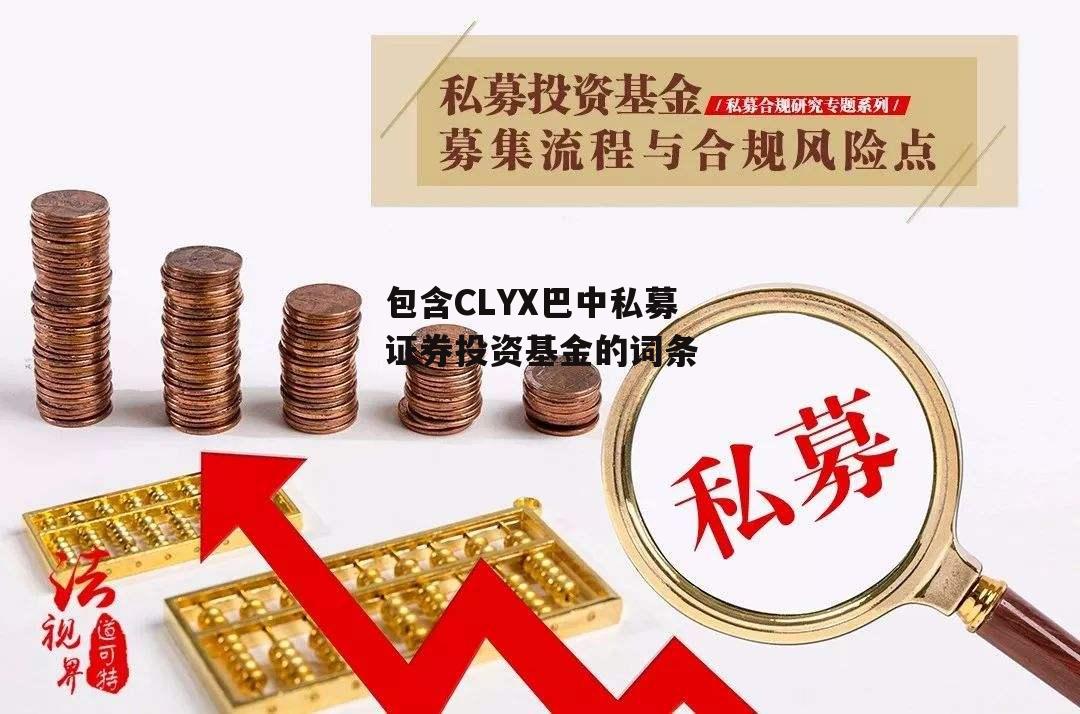 包含CLYX巴中私募证券投资基金的词条