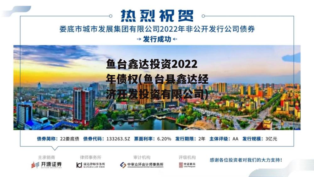 鱼台鑫达投资2022年债权(鱼台县鑫达经济开发投资有限公司)