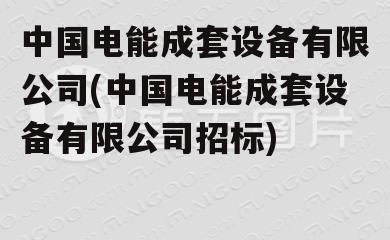 中国电能成套设备有限公司(中国电能成套设备有限公司招标)