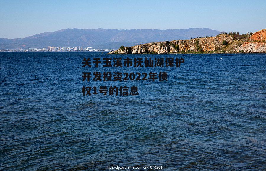 关于玉溪市抚仙湖保护开发投资2022年债权1号的信息