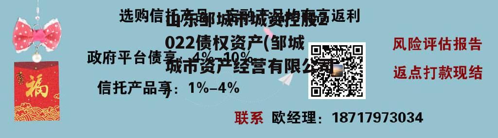 山东邹城市城资控股2022债权资产(邹城城市资产经营有限公司)