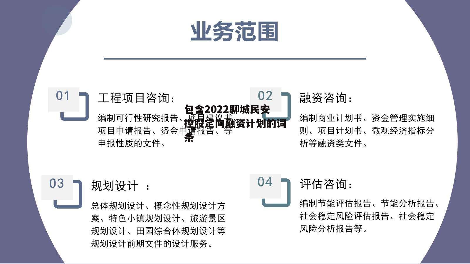 包含2022聊城民安控股定向融资计划的词条